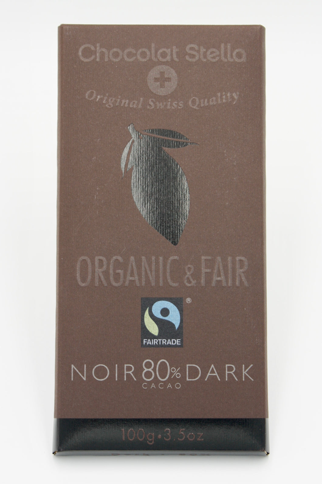 Organic Swiss Dark Chocolate Bar with 80% Cacao