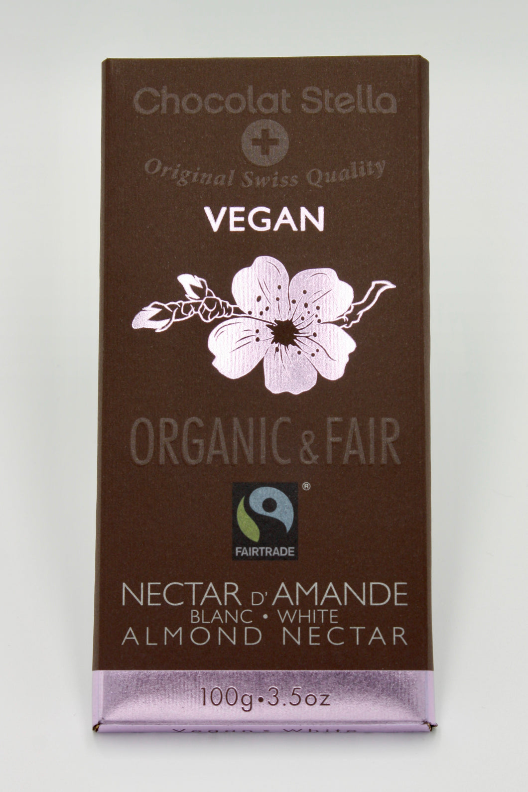 Organic Fair Trade Vegan White Chocolate Almond Nectar Bar