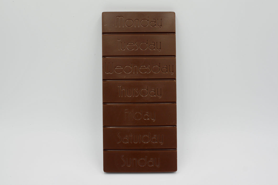 Day of the Week Chocolate Bar